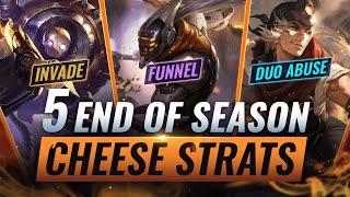 5 CHEESE STRATS To ABUSE For EASY End of Season LP - League of Legends Season 10