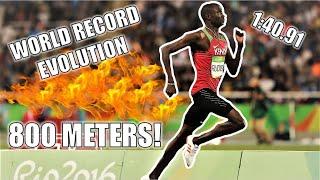 800 Meter WORLD RECORD Evolution || The Road to 1:40!!