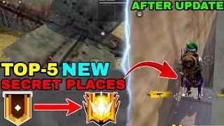 Top-5 New Hidden/Secret Place After Update || Free Fire