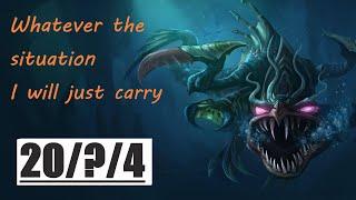 NOTHING CAN STOP THIS SCARY MONSTER FROM CARRYING !! FULL MAGICPEN CHO'GATH VS JAX TOP PRE-SEASON 10