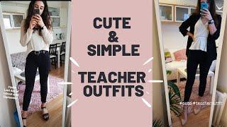 Simple, yet chique teacher outfits | Back to School, Work outfits