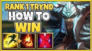 HOW TO WIN EVERY GAME WITH SEASON 10 TRYNDAMERE! RANK 1 TRYND WORLD GUIDE - League of Legends