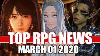 Top RPG News of the Week - Mar 01, 2020 (Baldur's Gate 3, Nioh 2, Code Vein)