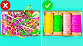 18 EASY ORGANIZATION HACKS AND DIY IDEAS