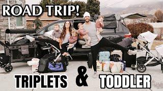 The triplets take another LONG, EPIC road trip! | Traveling with 4 kids 3 and under