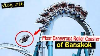 Top 5 most dangerous rides of BANGKOK | Siam Park City, Full Review with live vlog (Thailand #16)