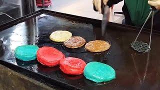 Ramly Rainbow Burger / Burger Rainbow Leleh - Malaysian Street Food