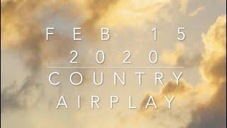 Billboard Top 60 Country Airplay Chart (Feb 15. 2020)