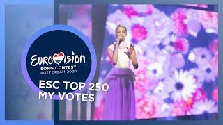 Eurovision Top 250 (2019): My Votes (Top 10)