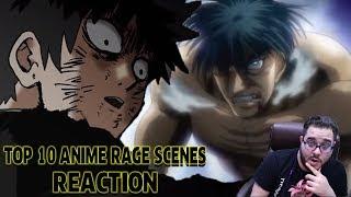 "Top 10 Anime Rage Scenes" REACTION!