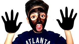 My face and my hands are black !!  وجهي و يدي سوداء