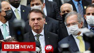 Coronavirus advice ignored by Brazil's President Jair Bolsonaro - BBC News