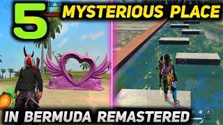 5 Mysterious Places in New Bermuda Remastered Map | Free Fire Bermuda 2.0 Secret Places.