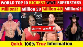 World top 10 richest WWE superstars.. Quick 100% true information in hindi..by ynk