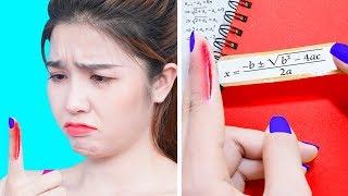 FUNNY DIY SCHOOL HACKS | Easy Crafts and Hacks For Back To School | School Supplies Ideas by T-Tips
