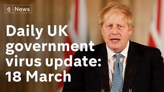 Schools to 'remain closed' from Friday: UK government virus update, 18 March