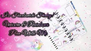 Its Fauxbonichi Friday | Unicorns & Rainbow Magic Plan With Me | Feb. 3-9 2020