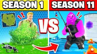 FORTNITE Season 1 vs season 10