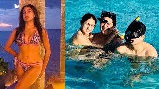 Sara Ali Khan Deep Sea DIVING With Ibrahim Ali Khan And Mother Amrita Singh | WATCH