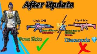 Cupid Scar vs Lively XM8 - full comparison in Hindi, best ar gun in free fire by DEATH RAIDER GAMING