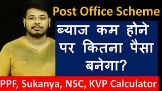 Post Office Scheme Maturity Calculator | PPF, Sukanaya, NSC, KVP, Time deposit Maturity Calculator