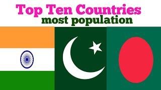 World Population top 10 country | top 10 most populated countries