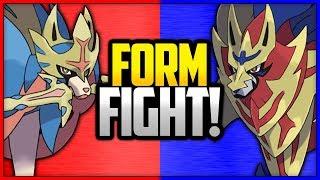 Zacian vs Zamazenta | Pokemon Form Fight (Sword & Shield) [4K]