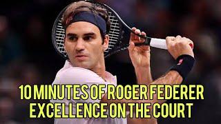 10 Minutes Of Roger Federer Excellence On Court (HD) + Fortnite