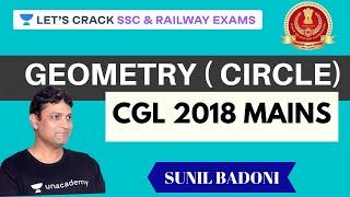 L76: Geometry Part - 40 | Problems on Circles | SSC Exams | Sunil Badoni