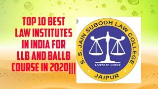 Top 10 Best Law Colleges In India For LLB and BALLB Degree|| See Full Details Here||