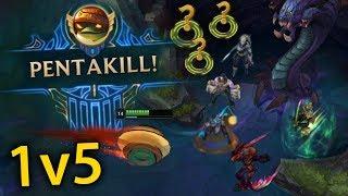 Best Pentakill Montage #39 - League of Legends (1v5 Rammus, Wukong, Yasuo, Perfect, 200IQ) | LoL
