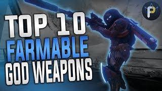 Top 10 Most Farmable GOD TIER WEAPONS in Destiny 2!