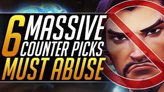 6 BEST DPS heroes you MUST MASTER to COUNTER ANY META - Pro Tips to RANK UP - Overwatch Guide