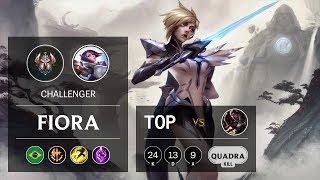 Fiora Top vs Darius - BR Challenger Patch 9.24