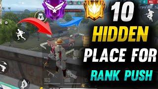 Top 10 hidden place in free fire| hidden places in free fire