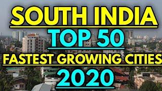 South India top 50 Biggest cities 2020 || South India top 50 Fastest growing cities