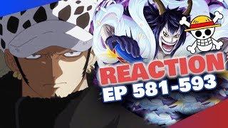 LAW UN GRAND CORSAIRE ?! - ONE PIECE EPISODES 581-593 REACTION