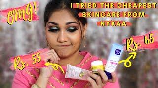 I Tried the Cheapest Skincare from Nykaa | Nykaa Skincare Haul Under Rs. 100 | Nidhi Katiyar