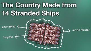 The Country Made from 14 Stranded Ships