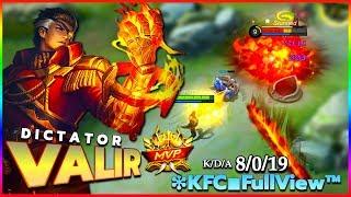 Valir New Skin 2020 Gameplay | Dictator Valir | Top Global Valir by ❇KFC◾FullView™ ~ Mobile Legends