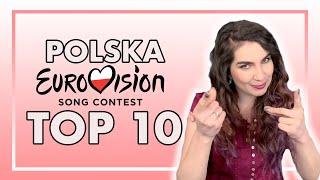 TOP 10 Polska na Eurowizji 