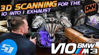 3d scanning for the 10 into 1 exhaust - Driftworks V10 BMW M3 project Pt 22