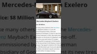 Top 10 world's most expensive cars and their price