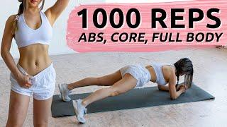 1,000 Reps to burn fat & get ABS | Try this challenge everyday