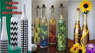 Home decor ideas | 5 bottle decoration ideas | bottle crafts | Room ideas | Fashion Pixies