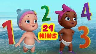 Numbers Song - We Are On The Beach | Learn Numbers 1-10 | Kids Educational Songs | Infobells