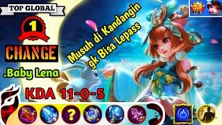 Amazing Gameplay No Recall No Death ! Change Top Global 1 2019, Build by .Baby Lena - Mobile Legend