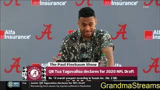 Alabama QB Tua Tagovailoa Announces NFL Decision | FULL Press Conference January 6 2020