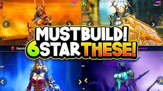 Top 10 "MUST BUILD" 6 Star Worthy Epic Champions!