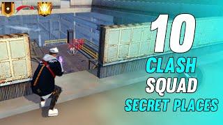 TOP 10 CLASH SQUAD SECRET PLACE IN FREE FIRE | CLASH SQUAD TIPS AND TRICKS IN FREE FIRE